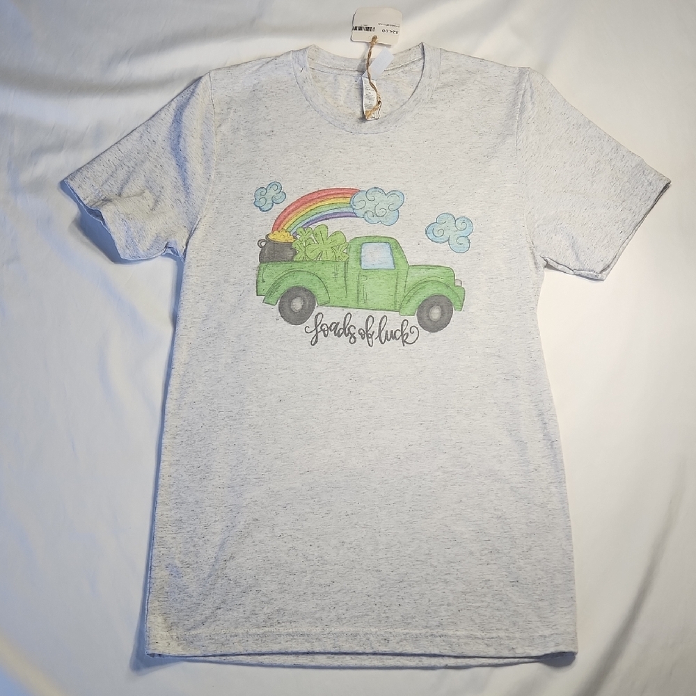 Bella + Canvas Loads of Luck St. Patrick’s Day Graphic Tee – Sizes S & L NWT